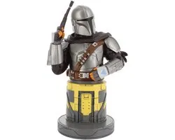 Star Wars - Mandalorian bounty hunter - support figurine pour téléphone | manette | étui de chargement (Cable Guys R.E.S.T.)