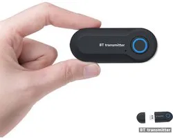 Ynkkvre - USB Bluetooth 5.0 Audio Zender – Draadloze AUX TV Bluetooth Adapter – Lage Latentie – Stereo Audio – Geschikt voor TV, PC, Headset & Speakers – Plug & Play