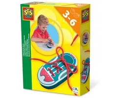 SES Creative – Ik Leer Veters Strikken – Schoen van Foam met Veters – Educatief Speelgoed vanaf 3 jaar