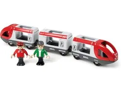 BRIO Rode Passagierstrein - Driedelige trein voor BRIO World - 33505