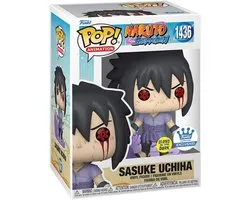 Funko POP! Vinyl Naruto Shippuden Sasuke Uchiha Amaterasu Glow dans le noir EXC.