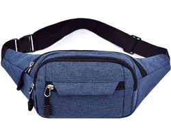 bauchtas - fitness - unisex - blauw