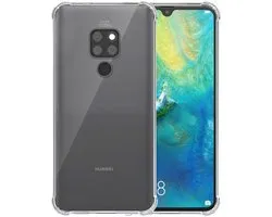Smartphonica Telefoonhoesje Geschikt voor Huawei Mate 20 Transparant Schokbestendig - Shockproof TPU SIliconen Backcover Case met Stootrand Doorzichtig