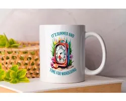 Mok Its summer and time for wandering - Summer - Gift - Cadeau - SummerVibes - Sunshine - BeachLife - Zomer - ZomerseVibes - Zonneschijn - Strandleven