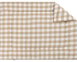BINK Bedding Boxkleed Blok Beige 80 x 100 cm - vulling fiberfill 400 grams - speelkleed - parklegger - katoen