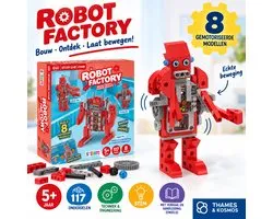 Thames & Kosmos Robot Factory – Robot Bouwset – 8 Modellen – 117 Onderdelen – Gemotoriseerd – Vanaf 5 Jaar