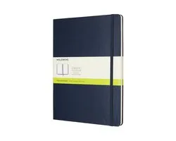 Moleskine Classic Notitieboek - Extra Large - Hardcover - Blanco - Saffier Blauw