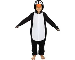 FUNIDELIA Pinguin Onesie voor Kinderen - Pinguin Kostuum - 122-134 cm
