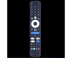 TV afstandsbediening - Media player remote - Streaming bedienen - Direct gebruiksklaar - 13.4 cm - Zwart