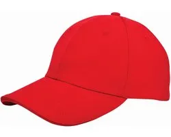 Benza luxe canvas sandwich Baseballcap - Pet - Rood