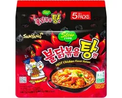 Samyang Hot Chicken Flavor Ramen Stew Type - Noedels - 5 x 140 gram