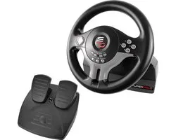 Subsonic SV200 Noir, Gris USB Volant + pédales Nintendo Switch, PC, PlayStation 4, Xbox