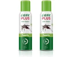 2x Care Plus Anti-Insect Icaridin Family Aerosol - 100ml