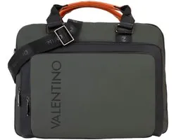 VALENTINO business tas laptoptas met laptopvak Dragonhawk Professional Milit / Nero donkergroen