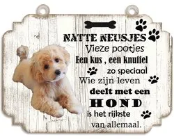 Spreukenbordje Hond: Maltipoo