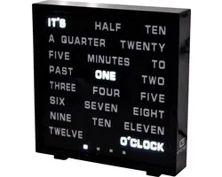 United Entertainment ® - LED Word Clock - Engels 17x16,5 cm