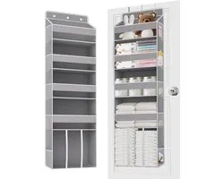TAHAVICE Heavy Duty Over de deur Organizer met grote capaciteit Caddy, achter de deur opslag met 10 mesh zijzakken - ShopVlot