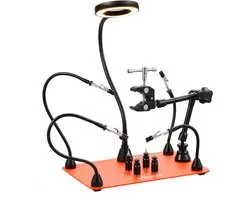 VEVOR Soldeerhulp Derde Hand Soldeerstation inclusief Vergrootlamp Luchtpistoolhouder