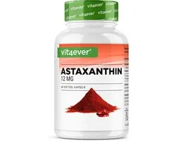 Vit4ever - Astaxanthine 12 mg Depot - 60 softgel capsules - Van zuivere Haematococcus Pluvialis microalgen - Geoptimaliseerde biologische beschikbaarheid met vitamine E & olijfolie