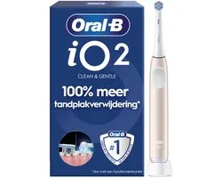 Oral-B iO 2 - Brosse À Dents Électrique - Rose Clair - 1 Brossette - Jusqu'à 4 Semaines De Charge