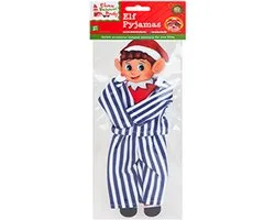 Naugthy elves - Elves behavin badly | Kerst - Elf - Stoute elf - pop | Kerstmis traditie | pyjama blauw