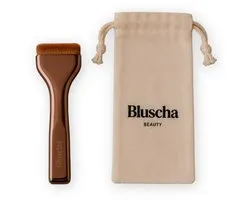 Bluscha® - Foundation Brush - Foundation Kwast - Make-up Kwast - Flat Foundation Brush - Liquid Foundation - Blending Brush - Brons