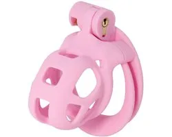 Hidden Desire Kuisheidskooien ABS - Penis Prison Cock Cage X-Short - Roze