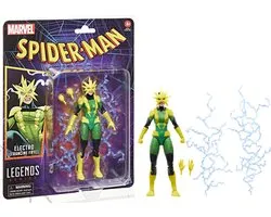 Figurine articulée rétro Marvel Legends Spider-Man de Hasbro Electro (Francine Frye) 15 cm