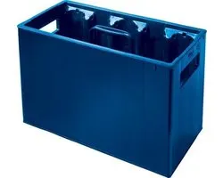 Piri Sport Water Bottle Crate 10 bouteilles d'eau bleu