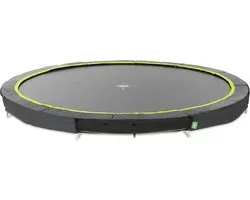 EXIT Silhouette Sporttrampoline ø427cm - Inground - Ingraaftrampoline - Rond - Voor Kinderen - Zwart