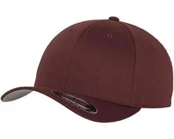 Casquette Urban Classics Flexfit - XXL- Wooly Combed Bordeaux rouge