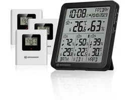 Bresser Weerstation - Quadro Invidio S - 3x Thermo-hygrometer