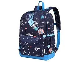 VASCHY Children's Backpack Lightweight School Bag Girls Boys Primary School 4-6 Years Waterproof Cute Backpack for Girls Boys A4 Backrest Nursery Travel with Chest Strap
