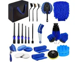 Auto details kit, carwash -kit | Voertuig binnenstoffen set - Draagbare multifunctionele auto -detailset voor het onderhoud van de voorruitenvoertuig voor voorruitenvoertuig