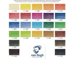 Bruynzeel Van Gogh kleurpotloden set 24 kleuren - kunstenaarskwaliteit.
