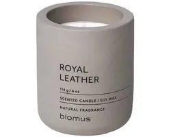 Blomus Fraga Geurkaars - royal - leather - hoogte 8cm - diameter 6.5cm - satellite