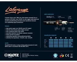 Klotz LA-PP0900 LaGrange Supreme Guitar Cable 9 m - Câble instrument
