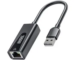 Ethernet Adapter USB kabel - USB A naar Ethernet / Internet - Internet Adapter - Netwerk adapter - Netwerkadapter - 100 Mbps - Gigabit