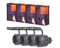 Prise extérieure intelligente avec technologie ZigBee pour Smart Home - Lot de 4