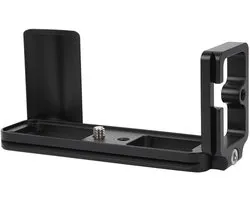 L-vormige metalen snelontgrendelingsplaat met handgreep van aluminiumlegering voor Fuji X E3 systeemcamera, compatibel met KIRK, WIMBERLEY, MARKINS en SUNWAYFOTO accessoires