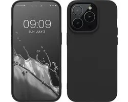 kwmobile phone case pour Apple iPhone 14 Pro - Coque pour smartphone - Coque arrière en noir mat