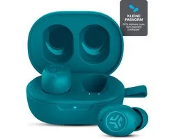Écouteurs sans fil JLab JBuds Mini - Écouteurs sans fil - Technologie multipoint - Design Ultra petit - Suppression du bruit - Capteurs tactiles - Aqua