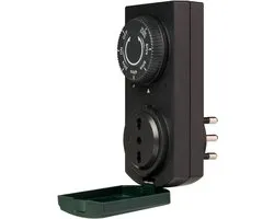 Poly Pool PP1410 stopcontact met sensor, zwart/groen, eenheidsmaat