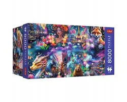 Trefl 8000 Stukken Puzzel 'Colorful World' - Premium Kwaliteit