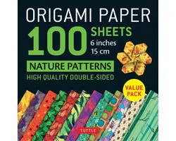 Origami Paper 100 sheets Nature Patterns 6 15 cm Tuttle Origami Paper HighQuality Origami Sheets Printed with 12 Different Designs with 8 Different Designs Origami Paper Pack