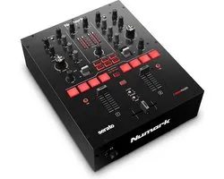 Numark Scratch - Table de mixage DJ Scratch à deux canaux pour Serato DJ Pro (inclus) avec Innofader Crossfader, licence DVS, 6 sélecteurs d'effets à Access direct, pads de performance et qualité sonore 24 bits