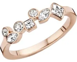 Melano friends mosaic ring crystal - rosekleurig - dames - maat 52