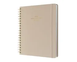Kokonote Academic Diary 2025-2026 Week To View - Misty Gray | Academic Planner 2025-2026 With Stickers & Tabs, Student Essentials For University, Back To School Stationery
