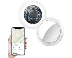 Blynk GPS Tracker – Geschikt voor Apple Zoek mijn (Find My) – Bluetooth Tracker – Sleutels, Fiets, Auto, Kat, Hond & Kind – Key Finder - Wit