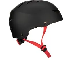 Nijdam Skate Helm Verstelbaar - Dark Fyre - Maat M - Zwart/Rood